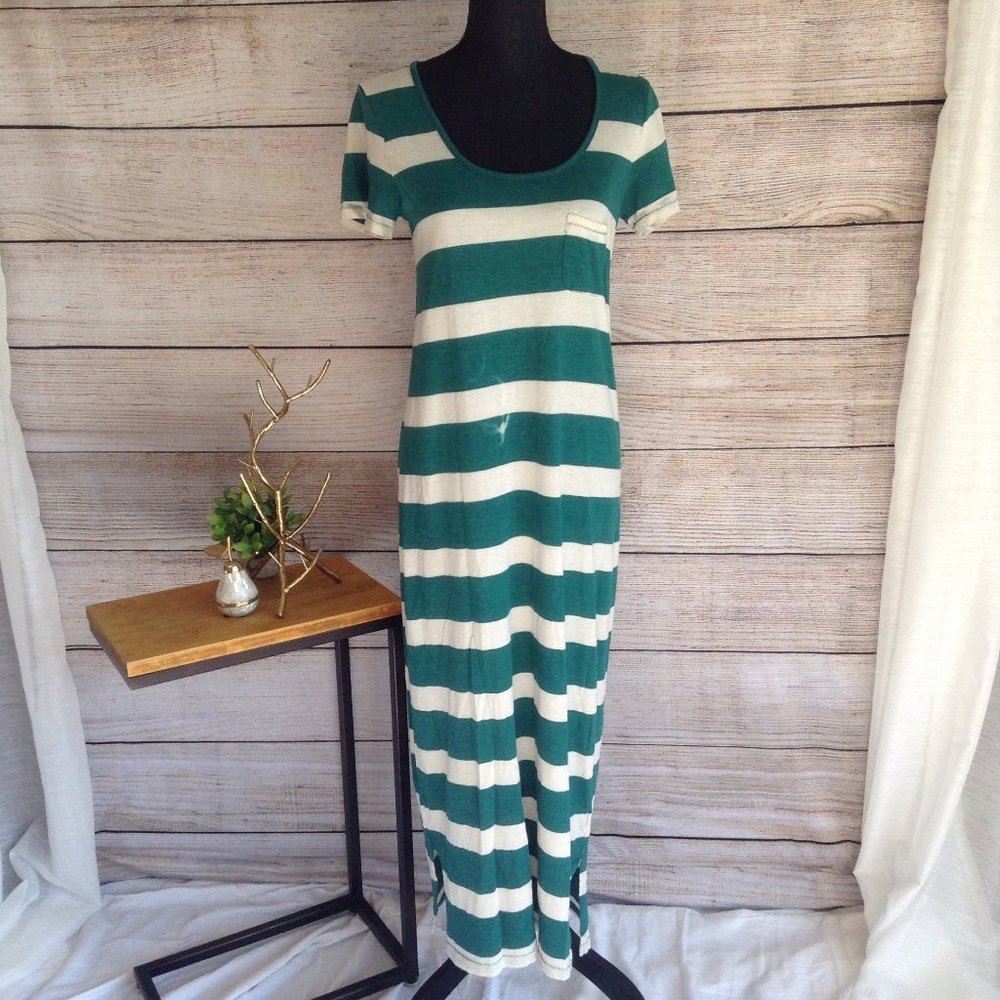 J. Crew T-Shirt Maxi Stripe Dress